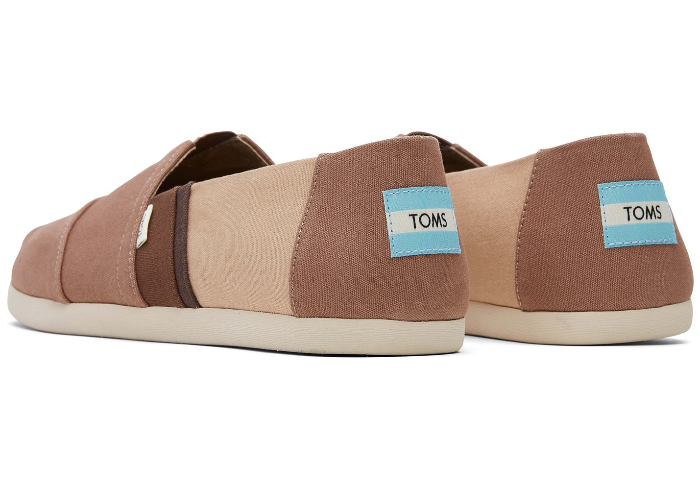 Toms Alpargata Color Block Espadrille Brown - Mens - 78953-SDLB
